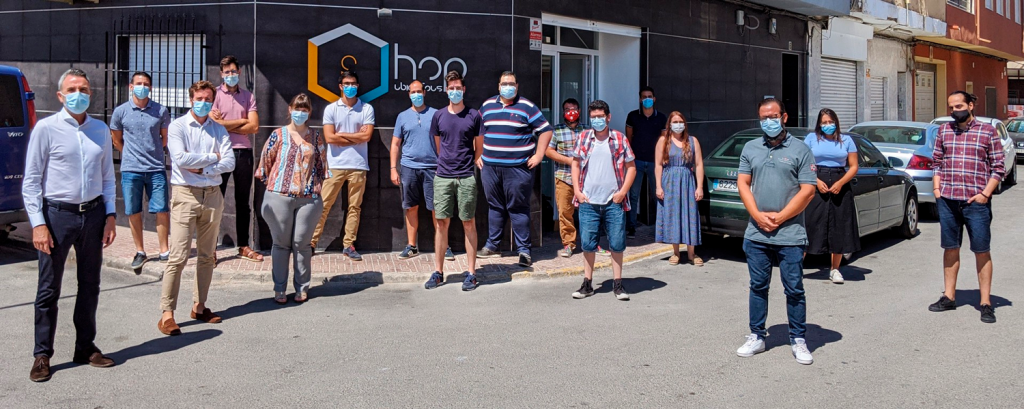 Javier Jiménez (Director de Lanzadera) y Miguel Milián (Director de proyectos, responsable de HOPU en Lanzadera) visitan la sede de HOPU en Murcia.